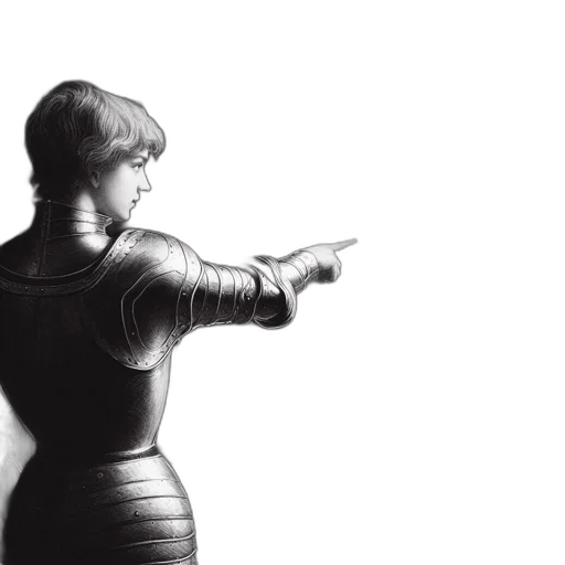 weapon, dress, jacket, staff transparent PNG cut-out