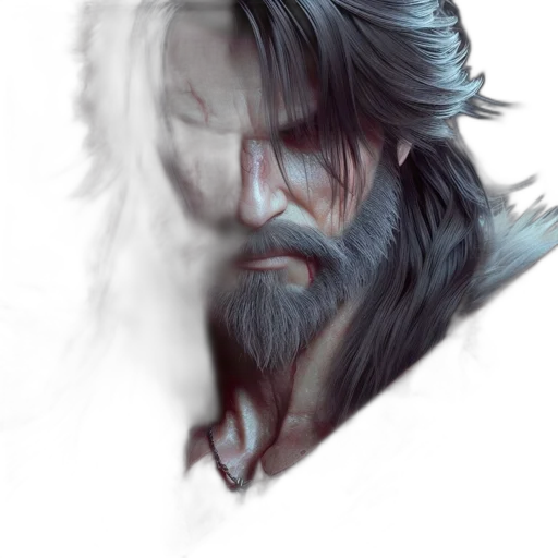 face, hair, mask, creature transparent PNG cut-out