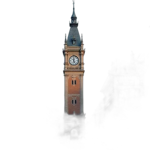 building, staff, umbrella, photorealistic transparent PNG cut-out