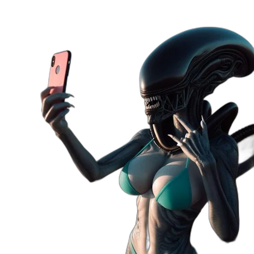 creature, robot, dress, mask transparent PNG cut-out