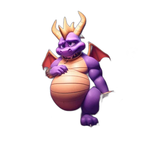 dragon, creature, animal, staff transparent PNG cut-out