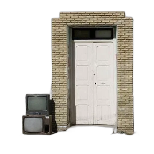 building, furniture, robot, 3d render transparent PNG cut-out