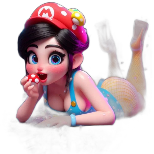 dress, creature, 3d render, concept art transparent PNG cut-out