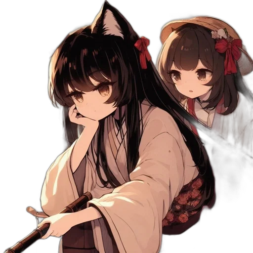 staff, weapon, mask, anime transparent PNG cut-out