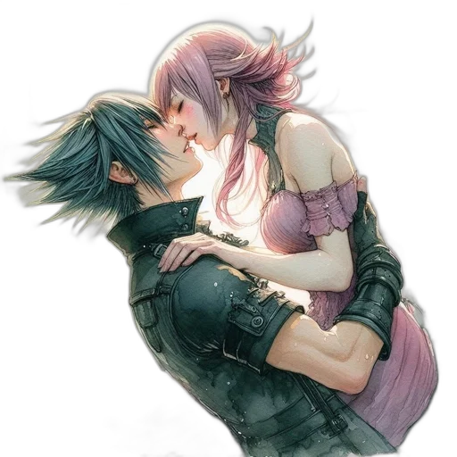 watercolor, concept art, fantasy art, anime transparent PNG cut-out