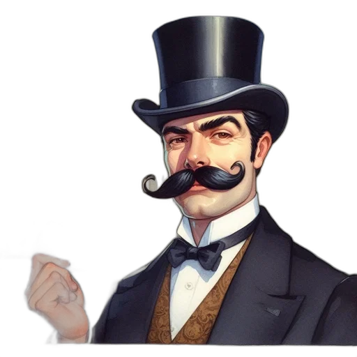 hat, staff, face, mask transparent PNG cut-out