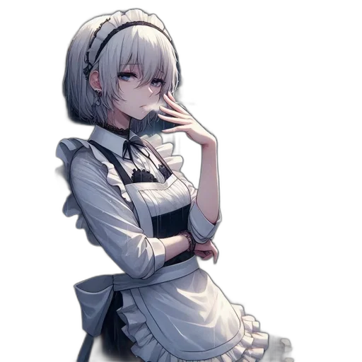 dress, robot, staff, face transparent PNG cut-out