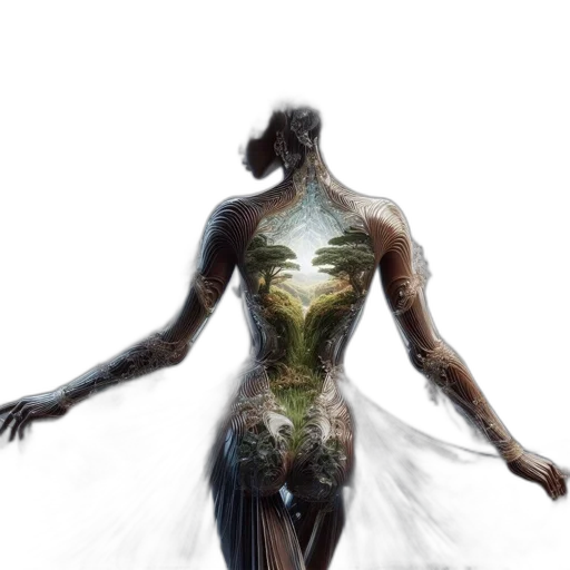 dress, robot, creature, jewelry transparent PNG cut-out