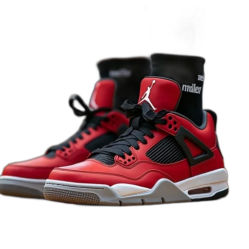 shoes, 3d render, photorealistic, red transparent PNG cut-out