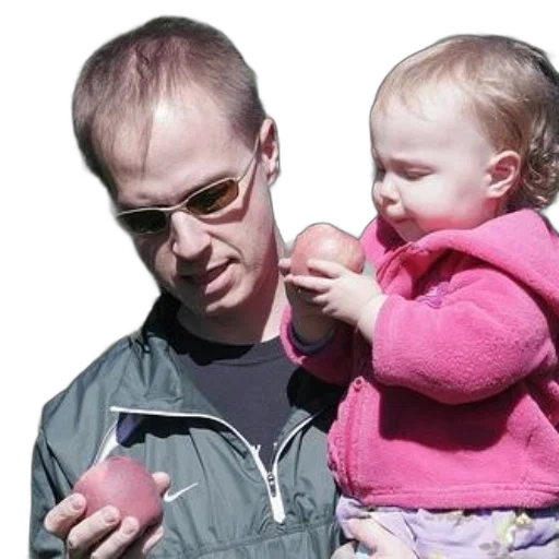 jacket, photorealistic, man, child transparent PNG cut-out