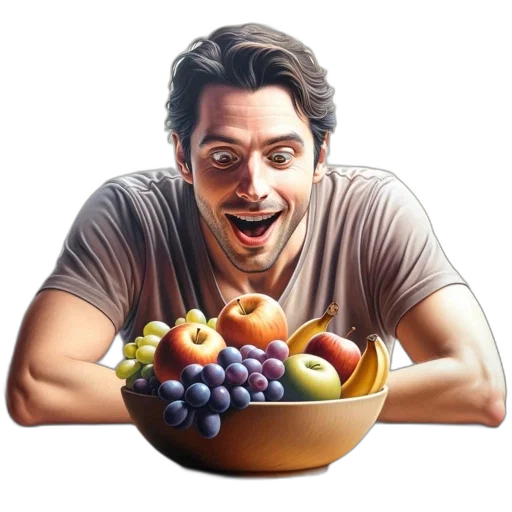 food, face, photorealistic, concept art transparent PNG cut-out
