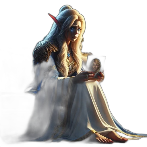 staff, dress, dragon, concept art transparent PNG cut-out