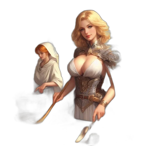 staff, sword, dress, concept art transparent PNG cut-out