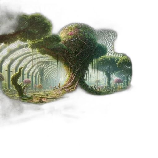 tree, umbrella, mask, dragon transparent PNG cut-out