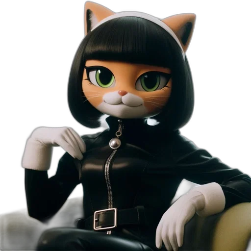 staff, animal, jacket, 3d render transparent PNG cut-out
