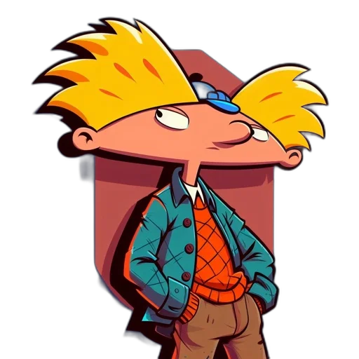 jacket, staff, animal, cartoon transparent PNG cut-out