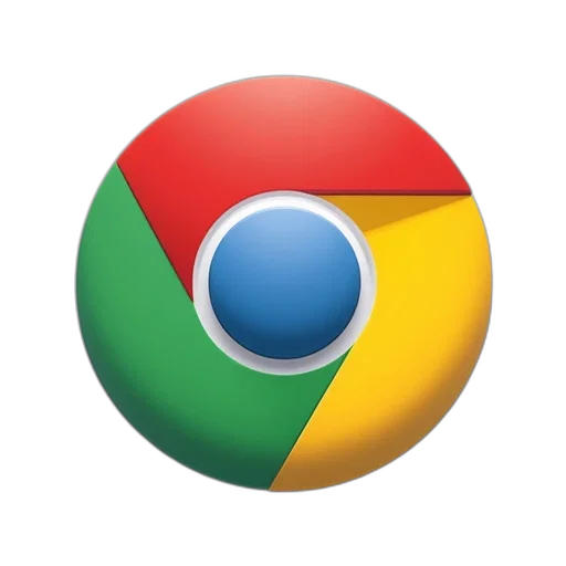 3d render, chrome, icon, rounded transparent PNG cut-out
