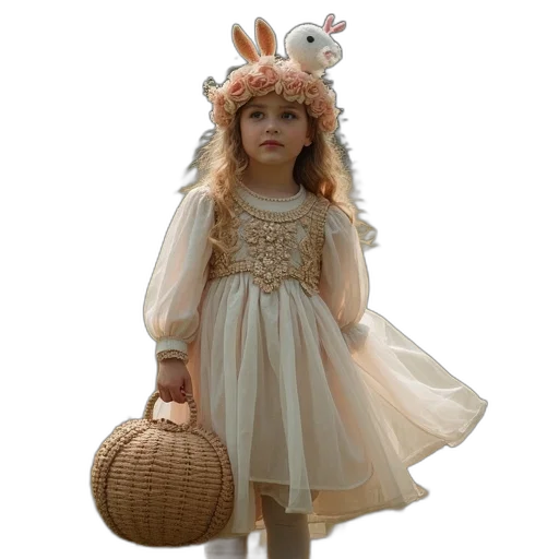 dress, hat, crown, 3d render transparent PNG cut-out