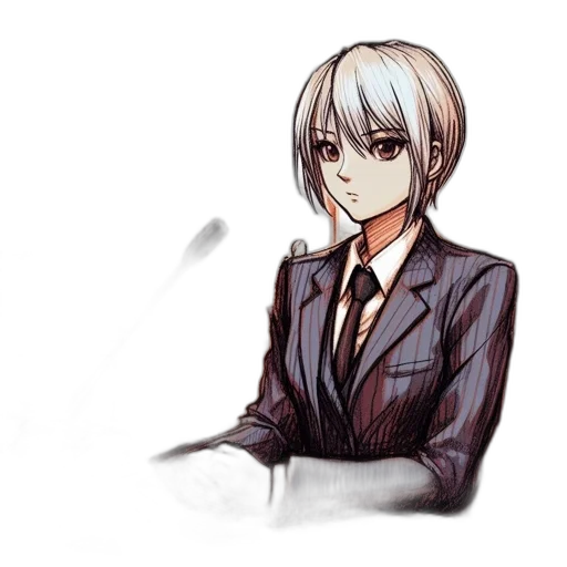 staff, face, jacket, robot transparent PNG cut-out