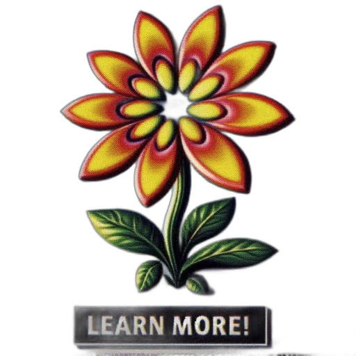 flower, vintage-styled, poster, displays transparent PNG cut-out