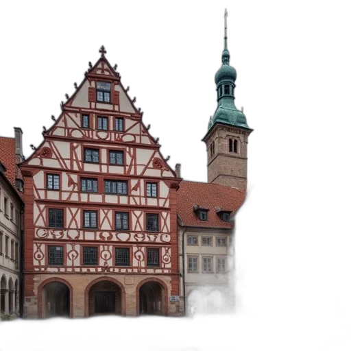 building, photorealistic, 3d render, concept art transparent PNG cut-out
