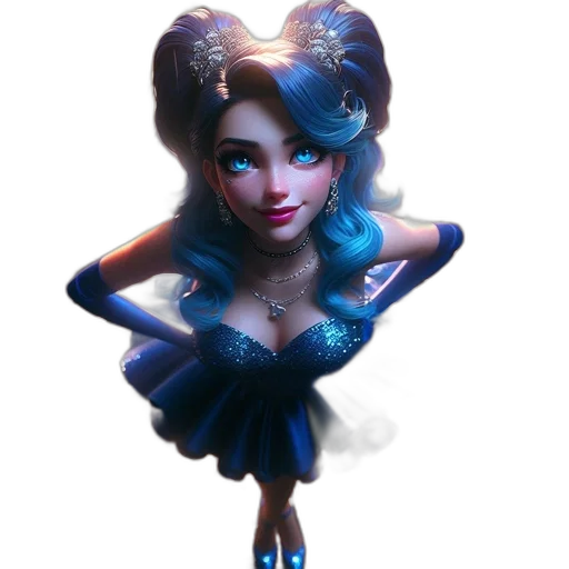 dress, crown, staff, jewelry transparent PNG cut-out