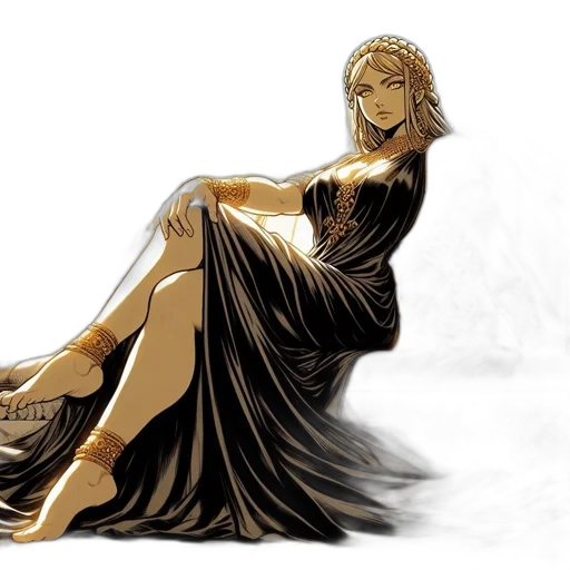 dress, jewelry, crown, concept art transparent PNG cut-out