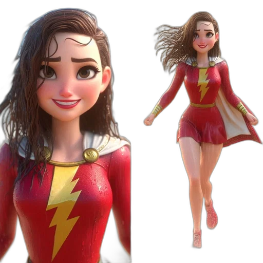 dress, 3d render, concept art, comic book art transparent PNG cut-out