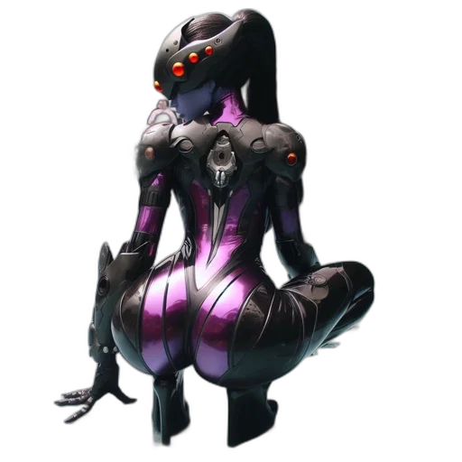 robot, creature, concept art, cyberpunk transparent PNG cut-out