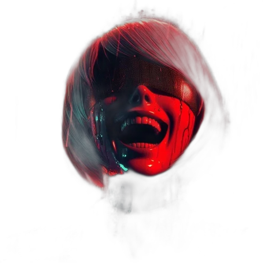 mask, face, creature, robot transparent PNG cut-out