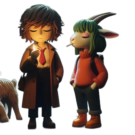 concept art, 3d render, fantasy art, pixel art transparent PNG cut-out