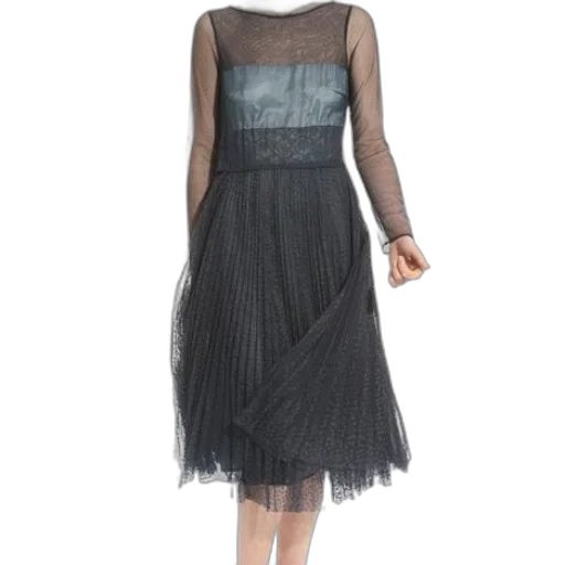 dress, woman, wearing, black transparent PNG cut-out