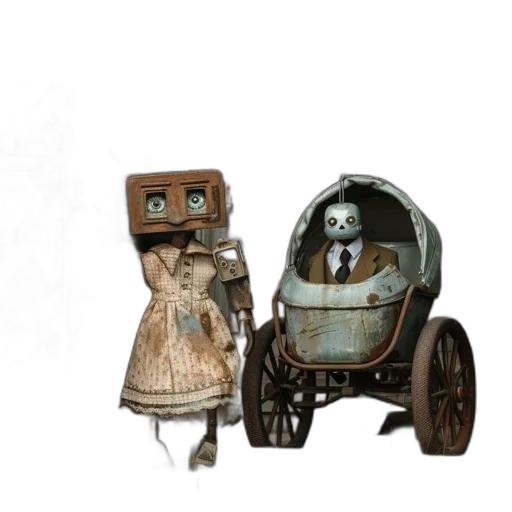 robot, car, mask, dress transparent PNG cut-out