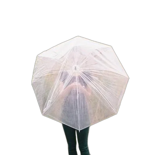 umbrella, jacket, hat, staff transparent PNG cut-out