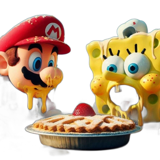 food, animal, 3d render, concept art transparent PNG cut-out