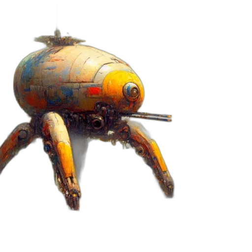 robot, weapon, creature, concept art transparent PNG cut-out