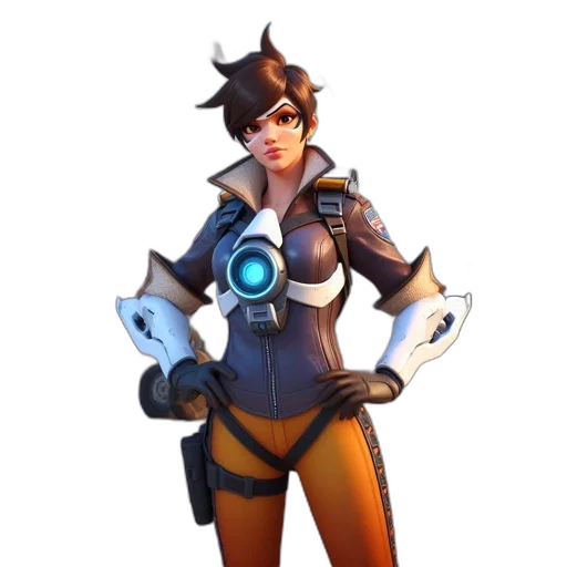 jacket, staff, weapon, robot transparent PNG cut-out