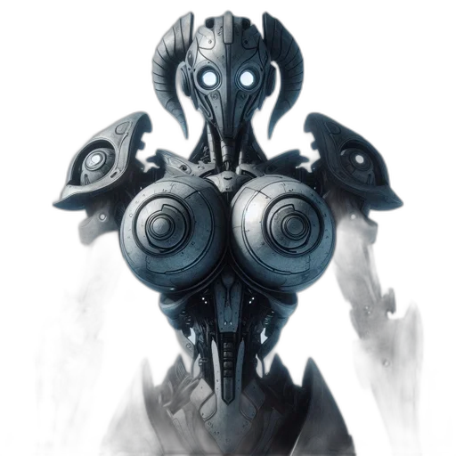 robot, mask, creature, face transparent PNG cut-out