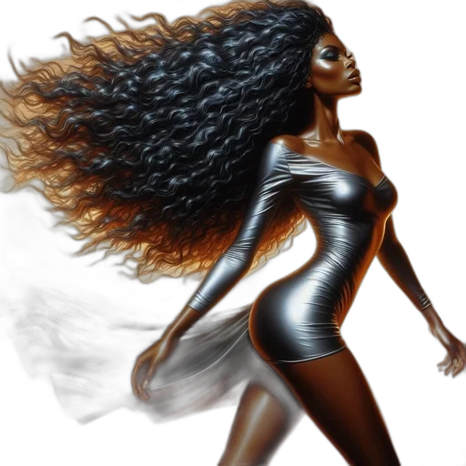 hair, dress, concept art, comic book art transparent PNG cut-out