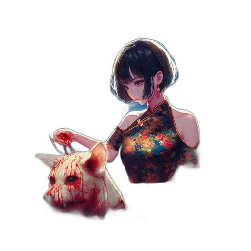 dress, mask, creature, animal transparent PNG cut-out