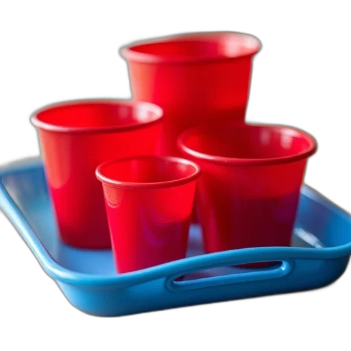 food, 3d render, red, blue transparent PNG cut-out