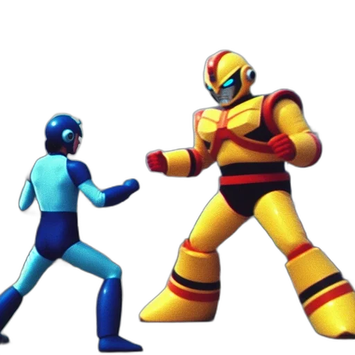 robot, concept art, 3d render, pixel art transparent PNG cut-out