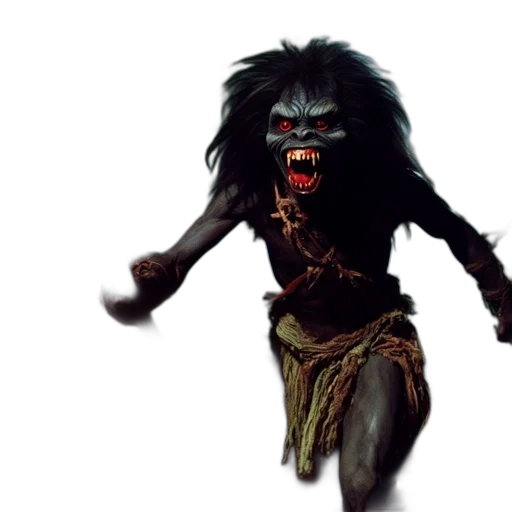 creature, concept art, sinister, emerges transparent PNG cut-out