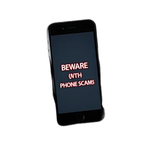 cell, phone, message, beware transparent PNG cut-out