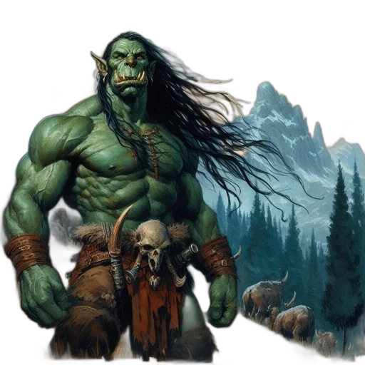 creature, fantasy art, concept art, comic book art transparent PNG cut-out
