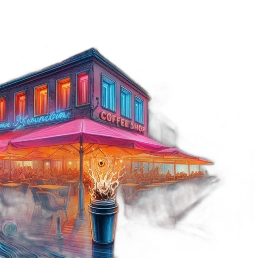 building, concept art, photorealistic, watercolor transparent PNG cut-out