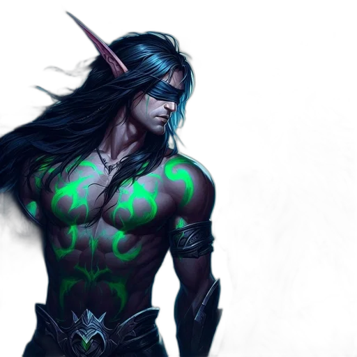 fantasy art, concept art, cyberpunk, comic book art transparent PNG cut-out