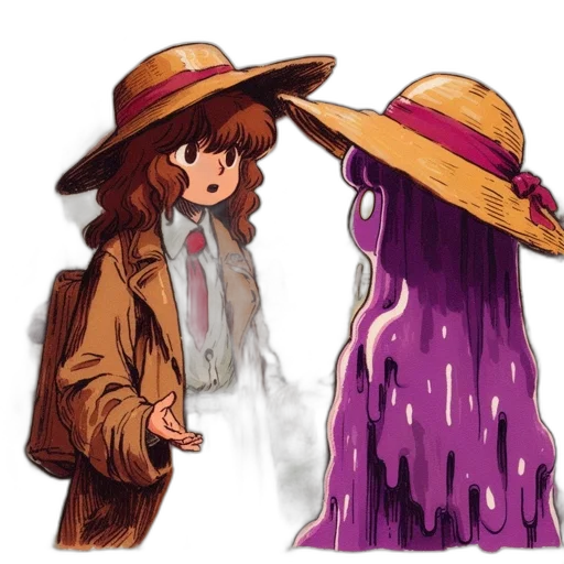 hat, dress, jacket, umbrella transparent PNG cut-out