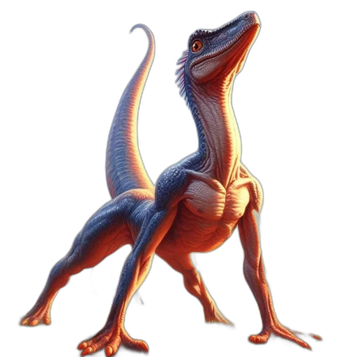 dragon, animal, creature, staff transparent PNG cut-out