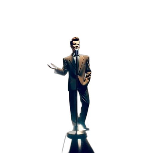 staff, robot, jacket, 3d render transparent PNG cut-out